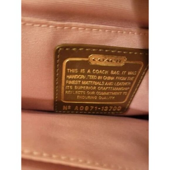 COACH 2009 Parker OP Art Frame Kisslock Triple Compartment Signature Sufflette - Picture 5 of 16